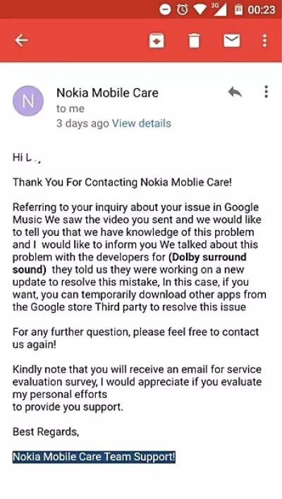 Nokia 5'in Ses Problemi Çözülüyor!