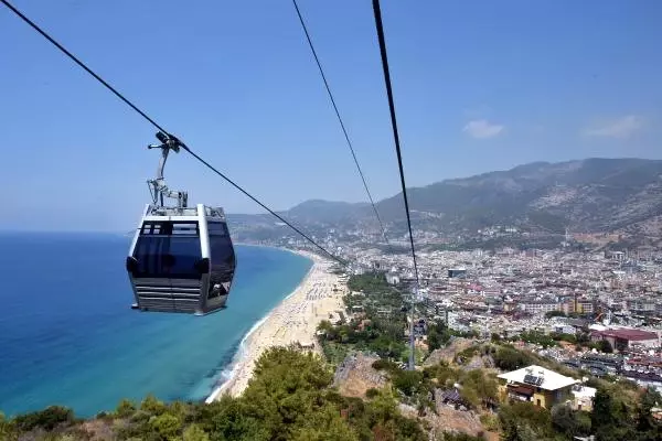 Maliyeti 9 Milyon Euro Olan Alanya Teleferiğinin Yapımı Tamamlandı