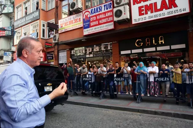 Rizeliler, Erdoğan İçin Yollara Döküldü! Ortaya Renkli Görüntüler Çıktı