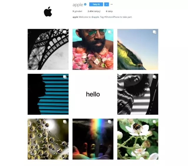 Apple da Instagram Hesabı Açtı!