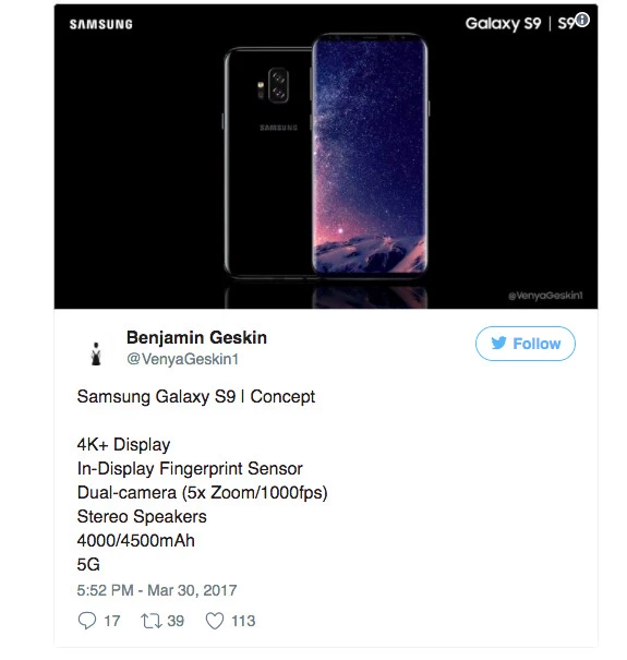 Galaxy S9 İlk Tasarım Çalışmaları Başladı!
