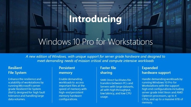 İş İstasyonları İçin Windows 10 Pro Duyuruldu!