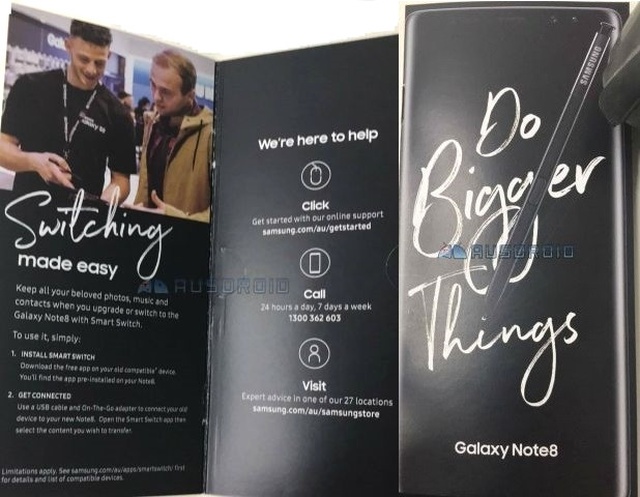 Galaxy Note 8 Broşürü Ortaya Çıktı!