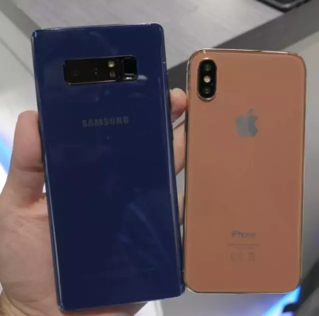 İphone 8, Galaxy Note 8 ile Görüntülendi!