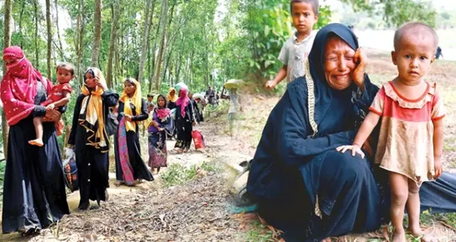 Arakan'dan Yürek Yakan Görüntüler! Müslümanlar, Toplu Dua Sırasında Gözyaşlarına Boğuldu