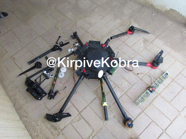 Hakkari'de Teröristlere Ait Drone Düşürüldü!