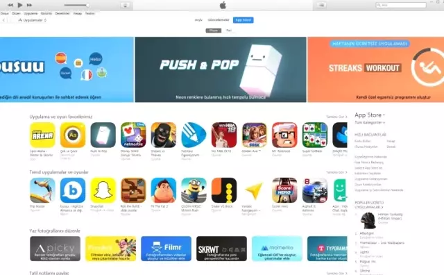 App Store Artık İtunes'ta Yok!