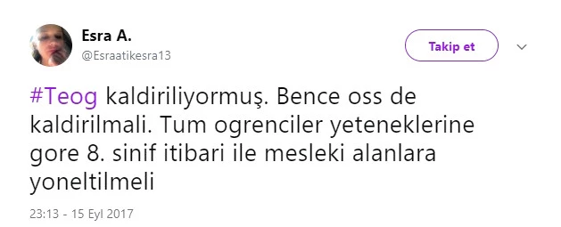 Erdoğan'ın ''TEOG Kaldırılmalı'' Açıklamasına Sosyal Medyadan Destek Yağdı