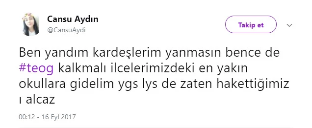 Erdoğan'ın ''TEOG Kaldırılmalı'' Açıklamasına Sosyal Medyadan Destek Yağdı