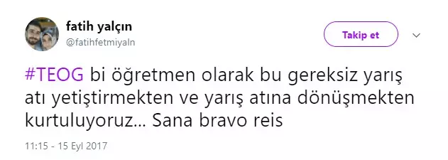 Erdoğan'ın ''TEOG Kaldırılmalı'' Açıklamasına Sosyal Medyadan Destek Yağdı