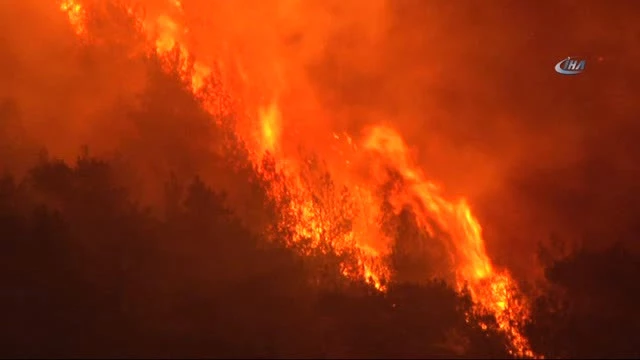 Karabük'teki Orman Yangını Rüzgarın Etkisiyle Büyüyor