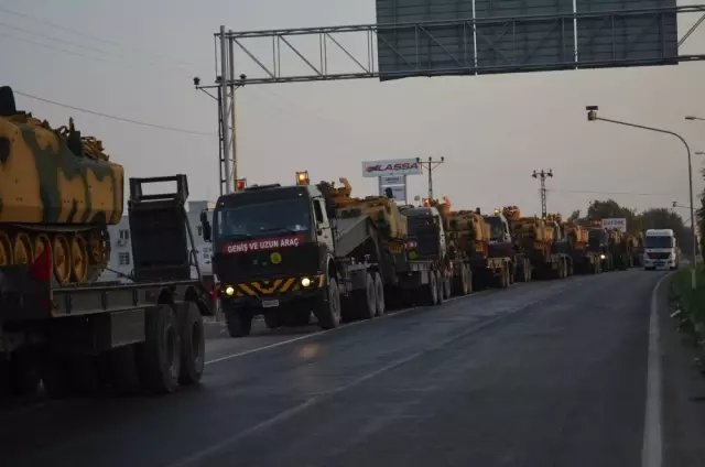 Sınırda Olağanüstü Hareketlilik! Cilvegözü Sınır Kapısı'na 10 Tank Sevk Edildi