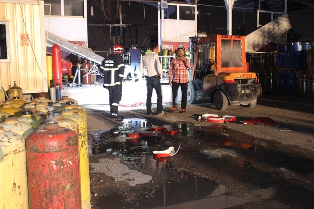 Kocaeli'de Gaz Dolum Tesisinde Patlama: 1 İşçi Yandı