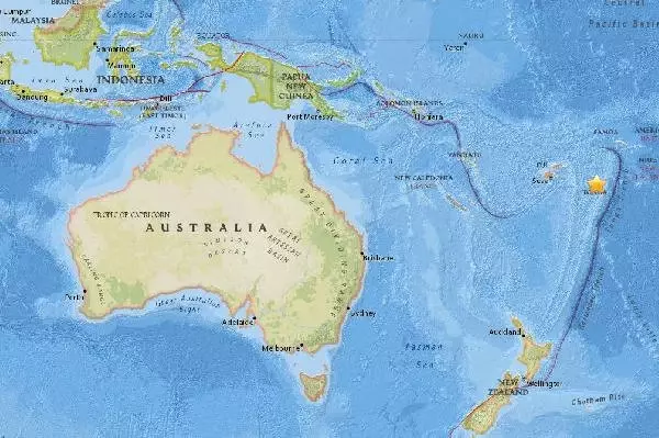 Pasifik'te Ada Ülkesi Tonga'da 6,1 Büyüklüğünde Deprem