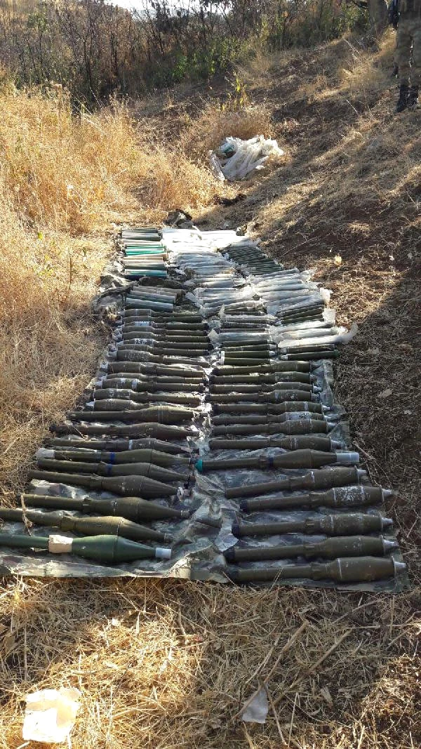 PKK'nın Toprağa Gömülü Cephanesi Ele Geçirildi