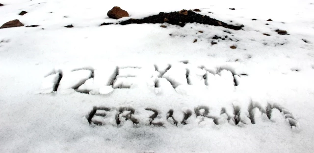 Erzurum'da Etkili Olan Kar Yağışının Ardından Yüksek Kesimler Beyaza Büründü