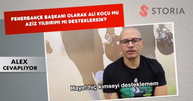 Fenerbahçeli Alex: Başkanlık İçin Kimseyi Desteklemem