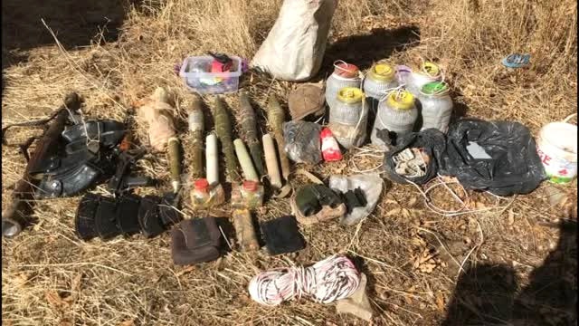 Tunceli'de Öldürülen PKK'lılar Geride Adeta Cephanelik Bıraktı