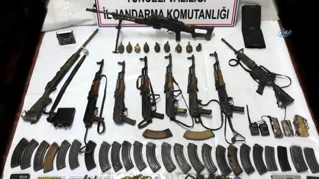 Tunceli'de Öldürülen PKK'lılar Geride Adeta Cephanelik Bıraktı