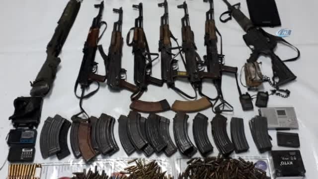 Tunceli'de Öldürülen PKK'lılar Geride Adeta Cephanelik Bıraktı
