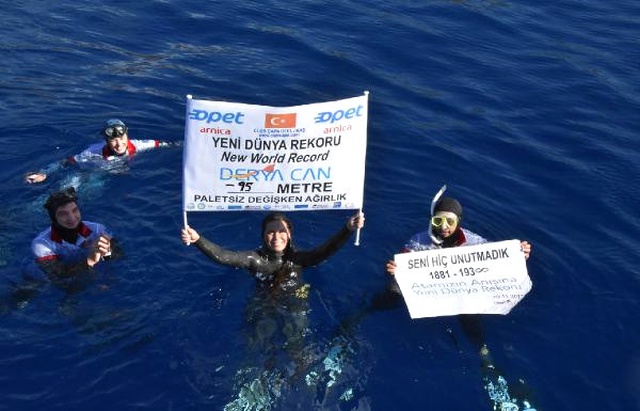 Derya Can'dan Atatürk Anısına Dünya Rekoru