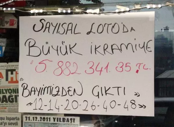 Isparta'daki Talihlilere 3 Ayda 2 Büyük İkramiye İsabet Etti