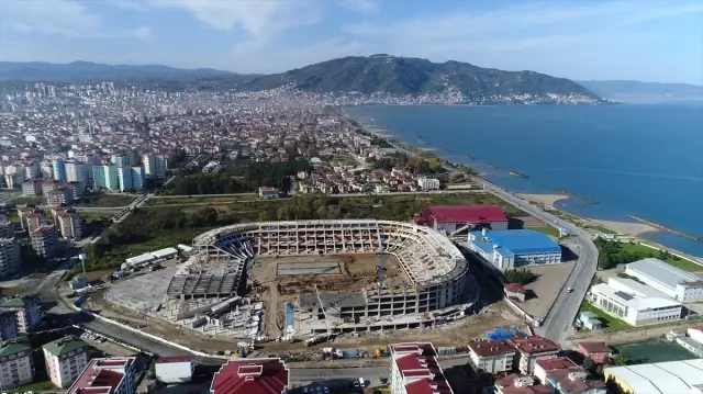 Ordu'daki Yeni Stadın Yüzde 80'i Tamamlandı