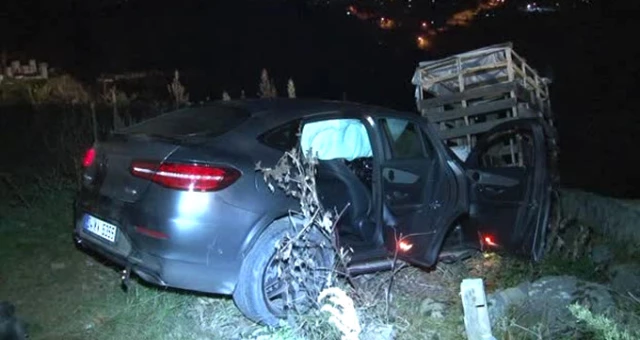 Beykoz'da Aracını Park Etmeye Çalışan Sürücü Uçuruma Düştü