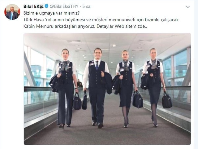 THY, Kabin Memuru Alacağını Duyurdu: Bizimle Uçmaya Var mısınız!