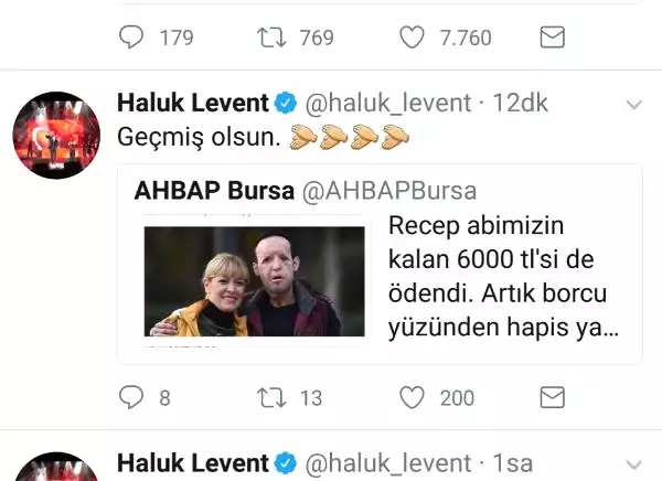 Recep Sert'i Hapisten Kurtaran Haluk Levent Bir Kez Daha 