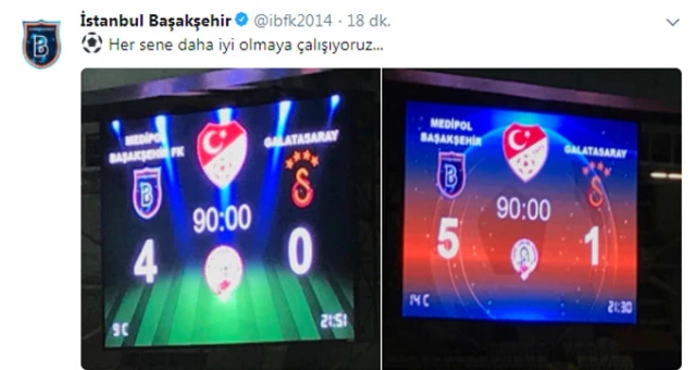 Medipol Başakşehir'den Galatasaray'a Gönderme