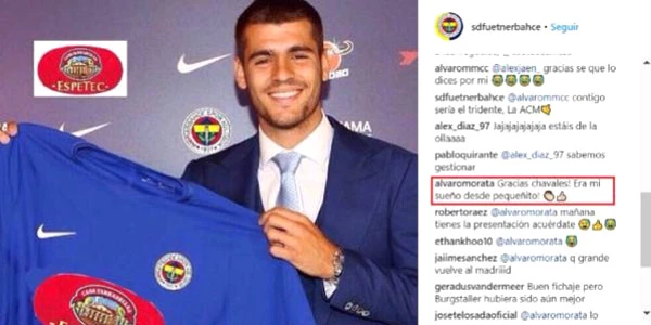 Yıldız Futbolcu Morata'dan Fenerbahçe Paylaşımına Yanıt