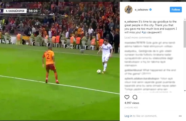 Evgen Seleznev Kardemir Karabükspor'dan Ayrıldığını Açıkladı