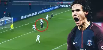 PSG'li Cavani'nin Caen'e Attığı Gol, Geceye Damga Vurdu