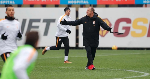 Galatasaray Teknik Direktörü Fatih Terim İlk İdmana Çıktı