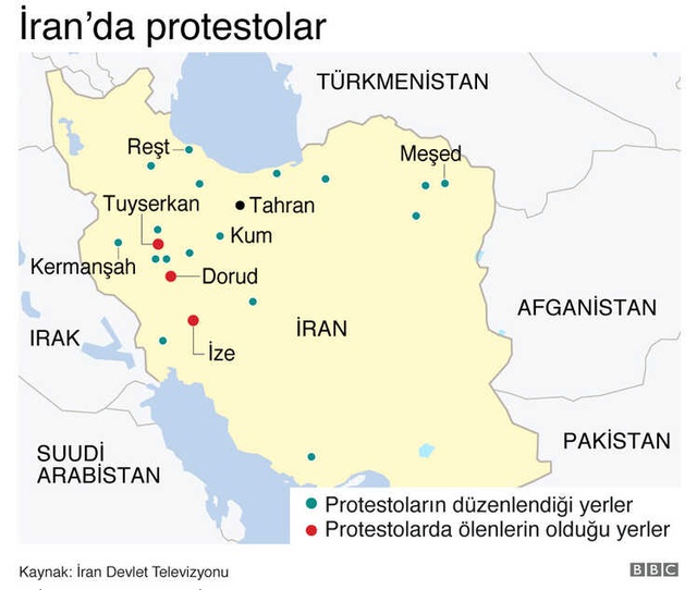 İran, Protestoların Sorumlusunu Buldu: ABD, İngiltere ve Suudi Arabistan