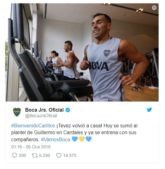 Arjantinli Futbolcu Carlos Tevez Boca Juniors'a Transfer Oldu