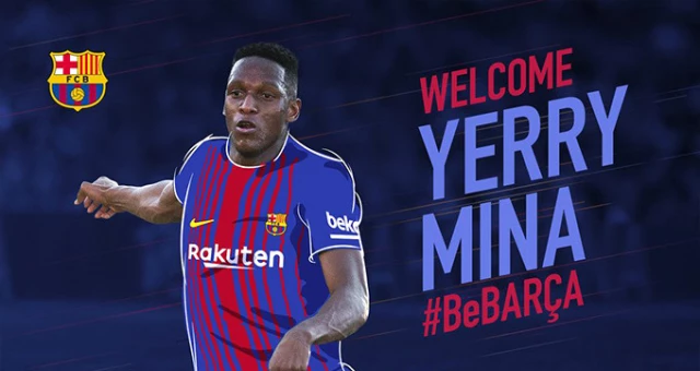 Barcelona'nın Yeni Transferi Yerry Mina İmzayı Attı