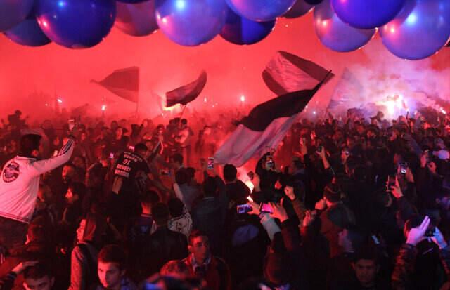 Adana'da Her Yer Mavi Lacivert! Taraftar Adana Demirspor için Sokağa Çıktı