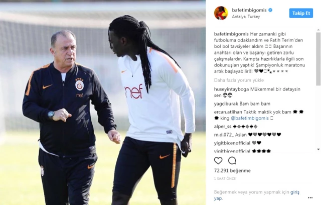 Bafetimbi Gomis'ten İkinci Yarı Mesajı: Fatih Terim'den Bol Bol Tavsiyeler Aldım