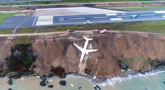 Trabzon'da Pistten Çıkan Uçağın İkinci Pilotu, Yanlış Butona Basmış