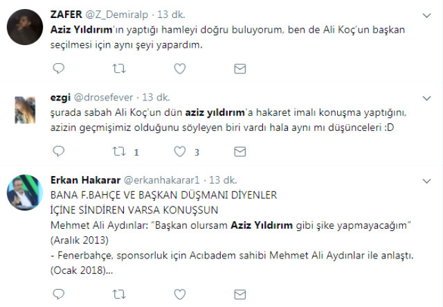 Fenerbahçe Taraftarından <a class='keyword-sd' href='/aziz-yildirim/' title='Aziz Yıldırım'>Aziz Yıldırım</a>'a Mehmet Ali Aydınlar Tepkisi