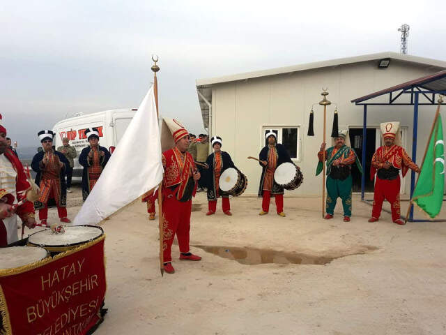 Hatay''da Mehter Takımından Askerlere Moral Konseri! Hatay'da Mehter Takımından Askerlere Moral Konseri!