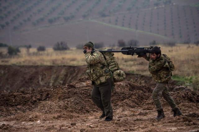 Afrin Operasyonu 5'inci Gününde! YPG'liler Bir Bir Yakalanıyor, Kaçan Teröristlerin Silahları ÖSO'da