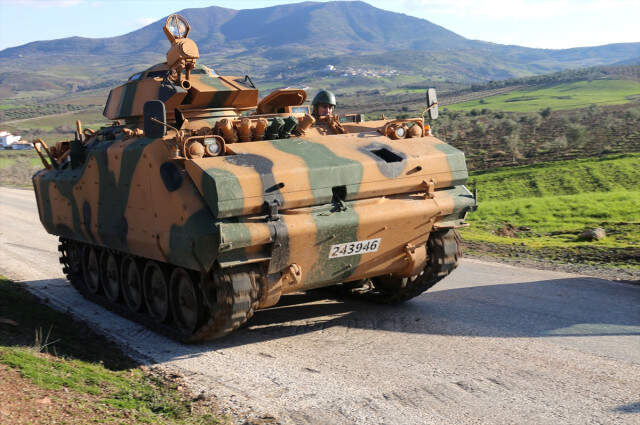 Burseya'dan Sonra Afrin Bölgesindeki Darmık Dağı Hedef Alındı