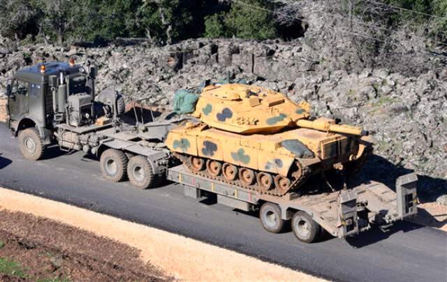 Zeytin Dalı Harekatı'nda Burseya Dağı YPG'den Alındı! Mehmetçik, Kuleye Türk Bayrağı Dikti