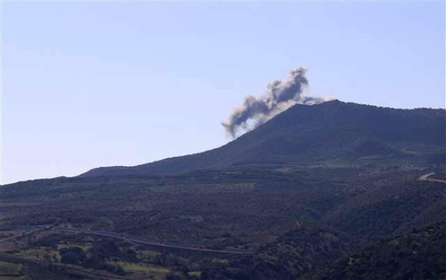 Zeytin Dalı Harekatı'nda Burseya Dağı YPG'den Alındı! Mehmetçik, Kuleye Türk Bayrağı Dikti