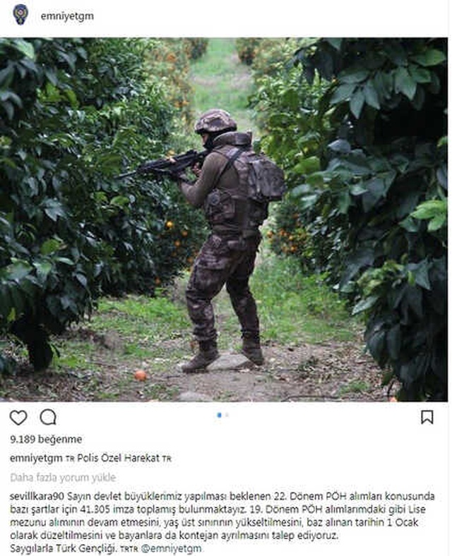 Kadınlar, Özel Harekat Polisi Olabilmek İçin <a class='keyword-sd' href='/imza-kampanyasi/' title='İmza Kampanyası'>İmza Kampanyası</a> Başlattı