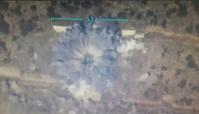 Afrin'deki Abdullah Öcalan Anıtı, Yerli Üretim SİHA'larla Yerle Bir Edildi Afrin'deki Abdullah Öcalan Anıtının Yerle Bir Edildiği Anlar Kamerada!