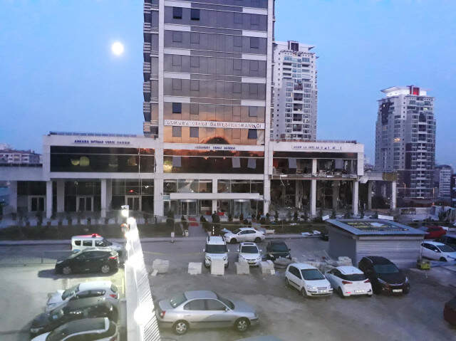 Ankara Vergi Dairesindeki Patlamanın Boyutu, Gün Ağarınca Ortaya Çıktı